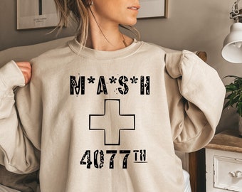 MASH 4077th Sweatshirt, Classic TV Series, Army Hospital