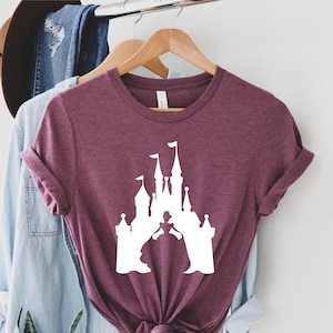 Cinderella Silhoutte Shirt, Disney Shirts, Disneyland Shirt, Disney Matching Shirt, Disney Princess Shirt, Castle Shirt, Disney Castle Tee