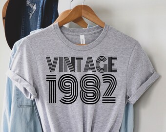 1982 Vintage Shirt, 1982 Birthday Shirt, 40th Birthday Gift, 40th Birthday Gift Shirt,1982 Vintage Tee,1982 Retro Shirt,Retro 1982 Tee Shirt