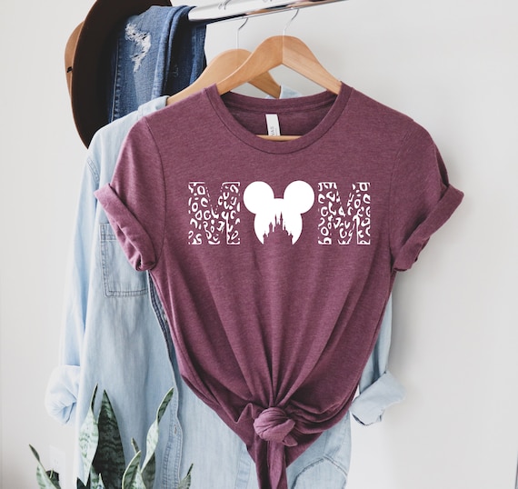 Disney Leopard Mom Shirt,  Disney trip shirt, Disney Mother's Day shirt, Gift for Mom, Best Mom T-Shirt, Mickey mom shirt, Mama Shirt.