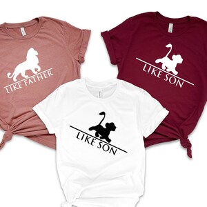 Like Father Like Son Shirt, Daddy and Me Shirt, Lion King Tee, Disney Lion King, Vacation Tee, Disney Shirt, Disney Mickey Disney Shirt