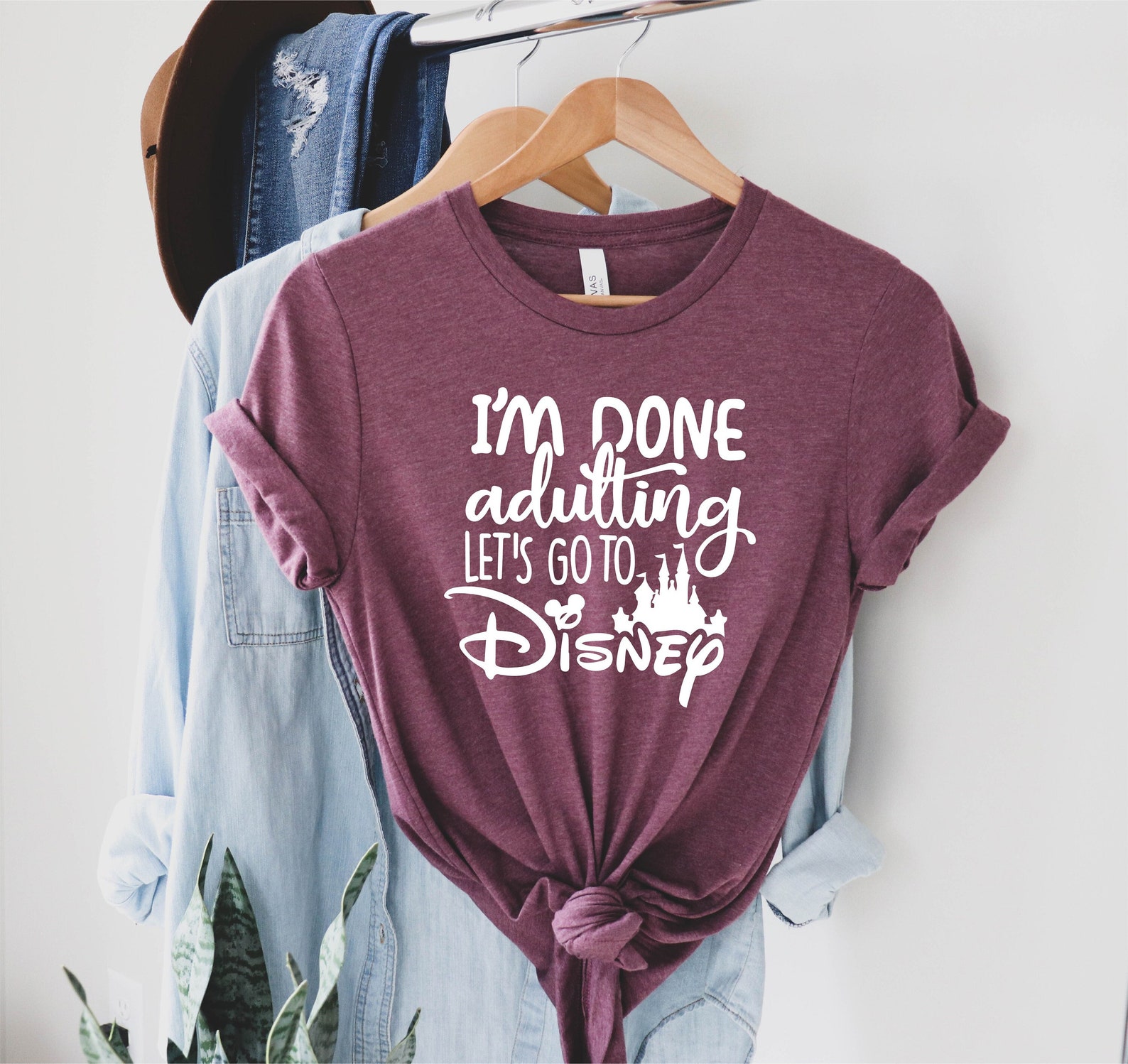 I'am Done Adulting Let's Go to Disney Shirt Disney - Etsy