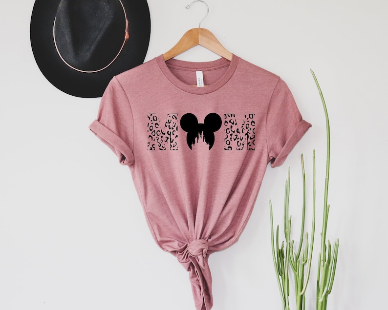 Disney Leopard Mom Shirt, Disney trip shirt, Disney Mother's Day shirt, Gift for Mom, Best Mom T-Shirt, Mickey mom shirt, Mama Shirt. image 1