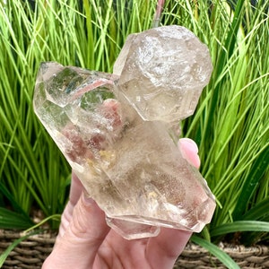 Smoky Quartz Cluster Minas Gerais Brazil Golden Healer Quartz Smokey Quartz Double Terminated Quartz DT Quartz Crystal Healing Crystal