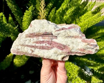Large Rubellite Tourmaline, Brazilian Pink Tourmaline Specimen, 5.3"