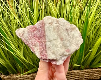 ピンクトルマリンインクォーツ（ナミビア）、原石トルマリン