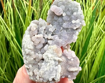 Grape Agate Specimen from Indonesia, Botryoidal Chalcedony, Purple Agate