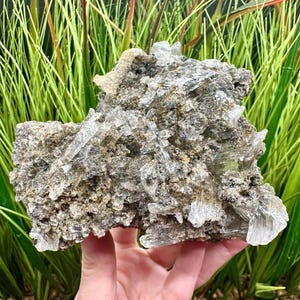 Clear Selenite Crystals Naica Mine? Mexico Gypsum Crystal Naica Selenite Clear Gypsum Crystal in Matrix Mexican Selenite in Matrix