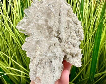 Lustrous Diamantina Quartz Crystal Cluster, Needle Quartz from Brazil