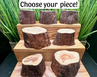 Handmade Wood Risers Solid Wood Risers Natural Wood Risers Wood Trays Wood Display Stand Wood Stand Wood Platform Wood Tray Wood Pedestal