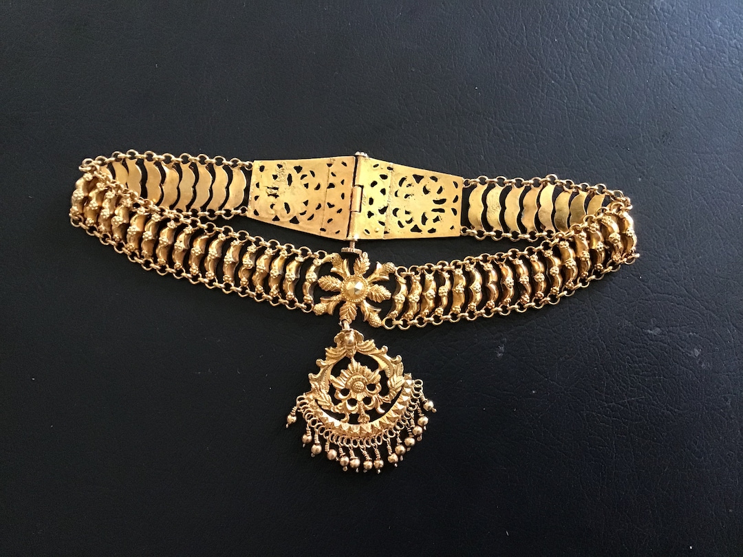 RARE Antique Sri Lankan Kandyan Necklace Etsy