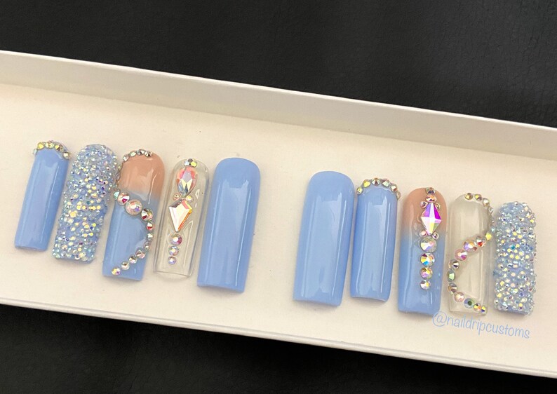 40 Cute Light Blue Nail Designs To Add Magic To Your Nails!