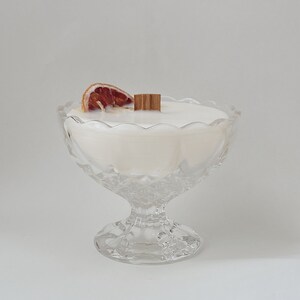 Vintage Ice Cream Dish | All Natural Wooden Wick Candle
