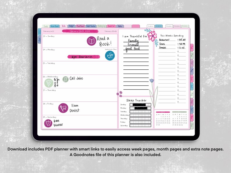 20252025 Weekly Digital Planner, Watercolor Goodnotes Planner, 2 Year