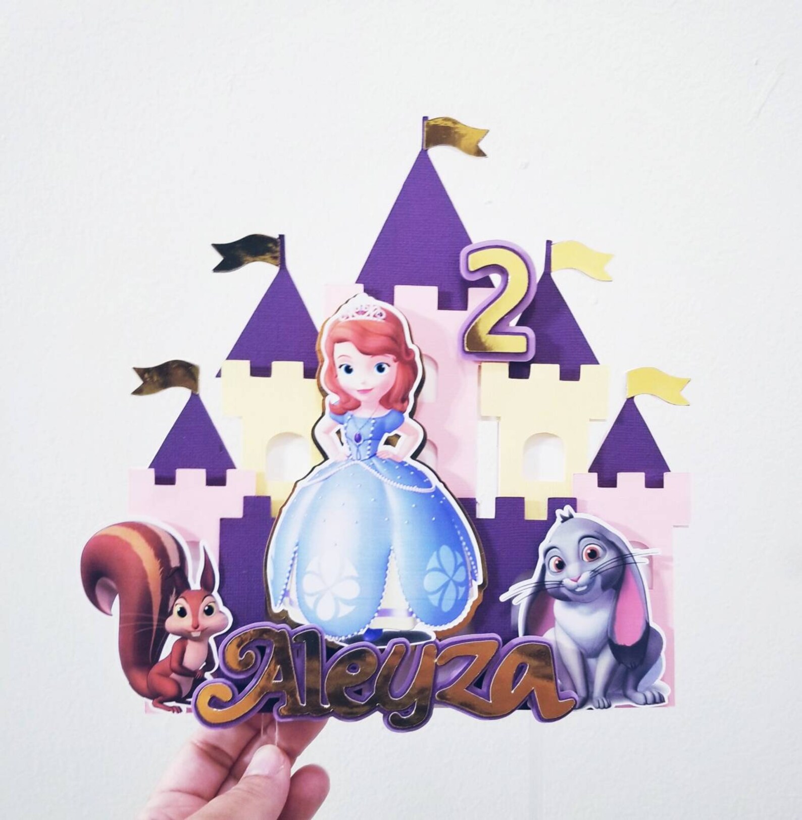 Sofia the First Cake Topper, Disney Princess Sofia Cake Topper, Sofia ...