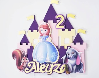 Sofia The First cake topper, Disney Princess Sofia Cake Topper, Sofia The First Princes Party Decoration, Sofia Princess Birthday Party,