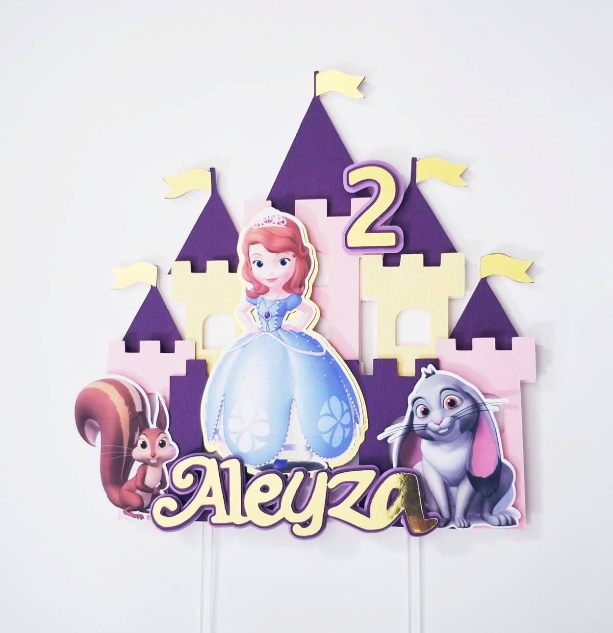 Sofia the First Cake Topper, Disney Princess Sofia Cake Topper, Sofia ...