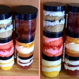 8oz Gourmet Cake in a jar wedding favors birthday thank you gift  birthday cake jars mother's day gift party favors