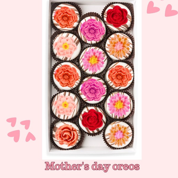 Mother's day Chocolate covered oreos mother's day gift box wedding favors birthday party gift for her treats dessert box