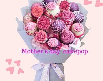 Mother's day cakepops. Cakepops for all occasions. Birthday gift wedding favors kids treats easter mother's day gift