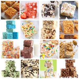 Individually Wrapped Snacks for Gifting Rice Krispie Treats Marshmallow Snack Bars Assorted flavors food Gifts thank you gift birthday gift