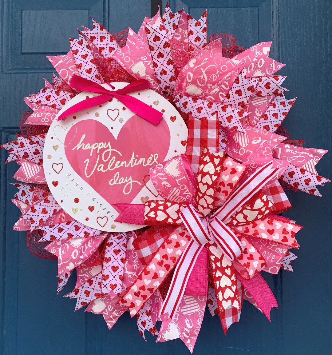 Valentine's Wreath, Valentine's Day Wreath, Valentine's Front Door