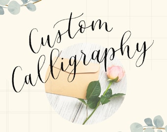 Custom Calligraphy | Calligraphy Gifts Calligraphy Wall Art Custom Bible Verse Calligraphy Custom Handwritten Calligraphy Handwritten Card