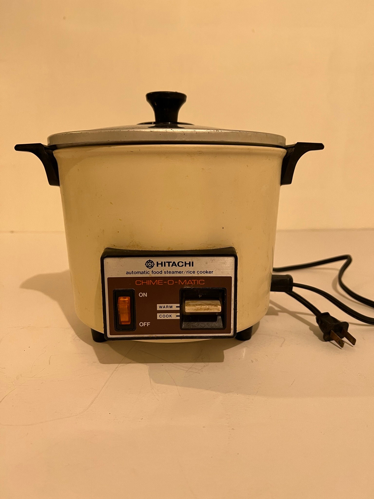 Vtg Hitachi 5.6 Cup Chime-O-Matic Food Steamer Rice Cooker Model RD-4053  Japan
