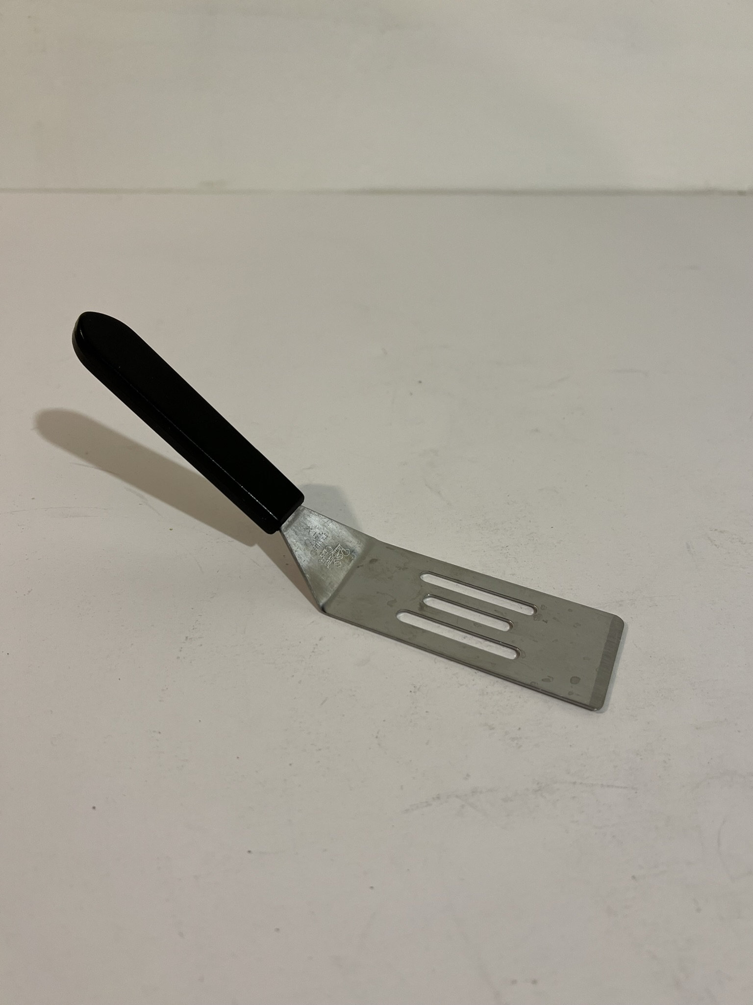 Vintage Pampered Chef Stainless Spatula 2 Piece Slotted 
