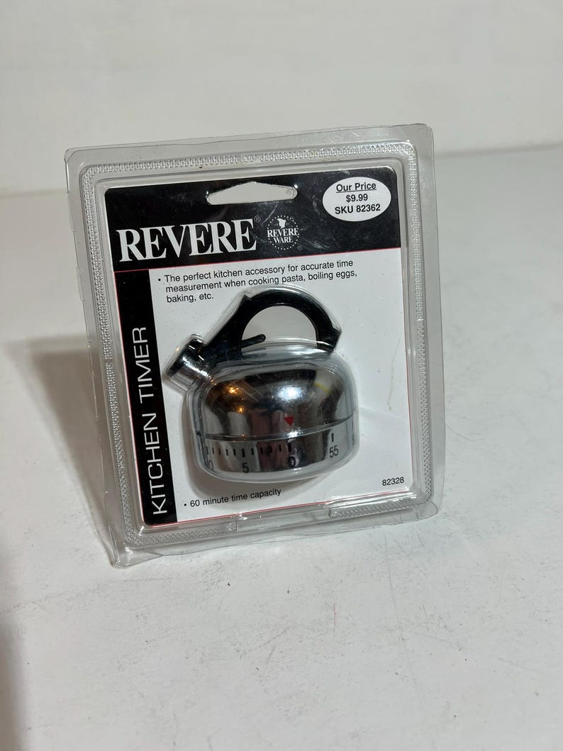 Vintage Revere Ware Tea Kettle Kitchen Timer New in Box 60 Minute RARE ...