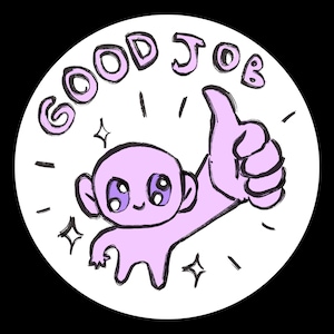 Commissione per spilla/portachiavi Chibi personalizzata "Good Job" // Carino YCH Il tuo personaggio qui DnD OC Anime Fanart Furry Anthro Illustrazione