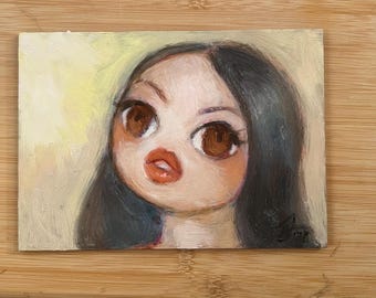 Pintura al óleo de Bianca / Lars y la chica real - Estudio Alla Prima