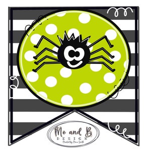 TEMPLATE: Halloween Spider Door Hanger Template; Halloween Door Hanger Template; Spider Door Hanger Template; DIY Door Hanger
