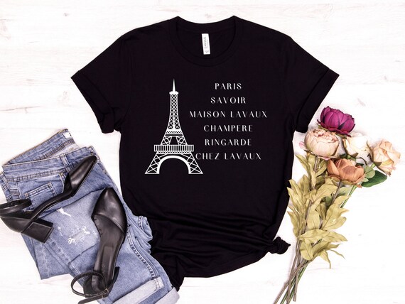 Emily in Paris Tee || Paris Tee || Eiffel Tower Tee || Paris Vacation Tee ||