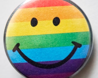 5x button cool smiley badge pin badge, badge, pin button, emblem diy pride rainbow 1 x gender postcard Sunje®
