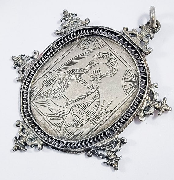 MUSEUM-WORTHY XL Italian Early Baroque Silver Dou… - image 3