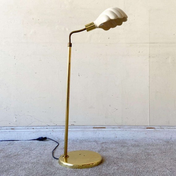 Gold adjustable floor on sale lamp