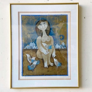 Framed and Signed Lithograph by Sam Briss