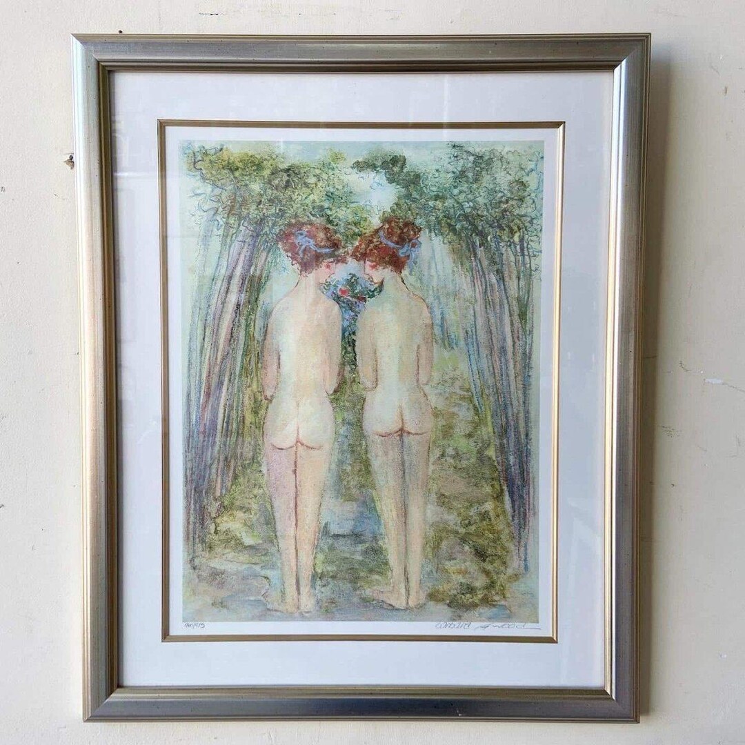 Two Nude Women Signed Print by Barbara Wood - Etsy