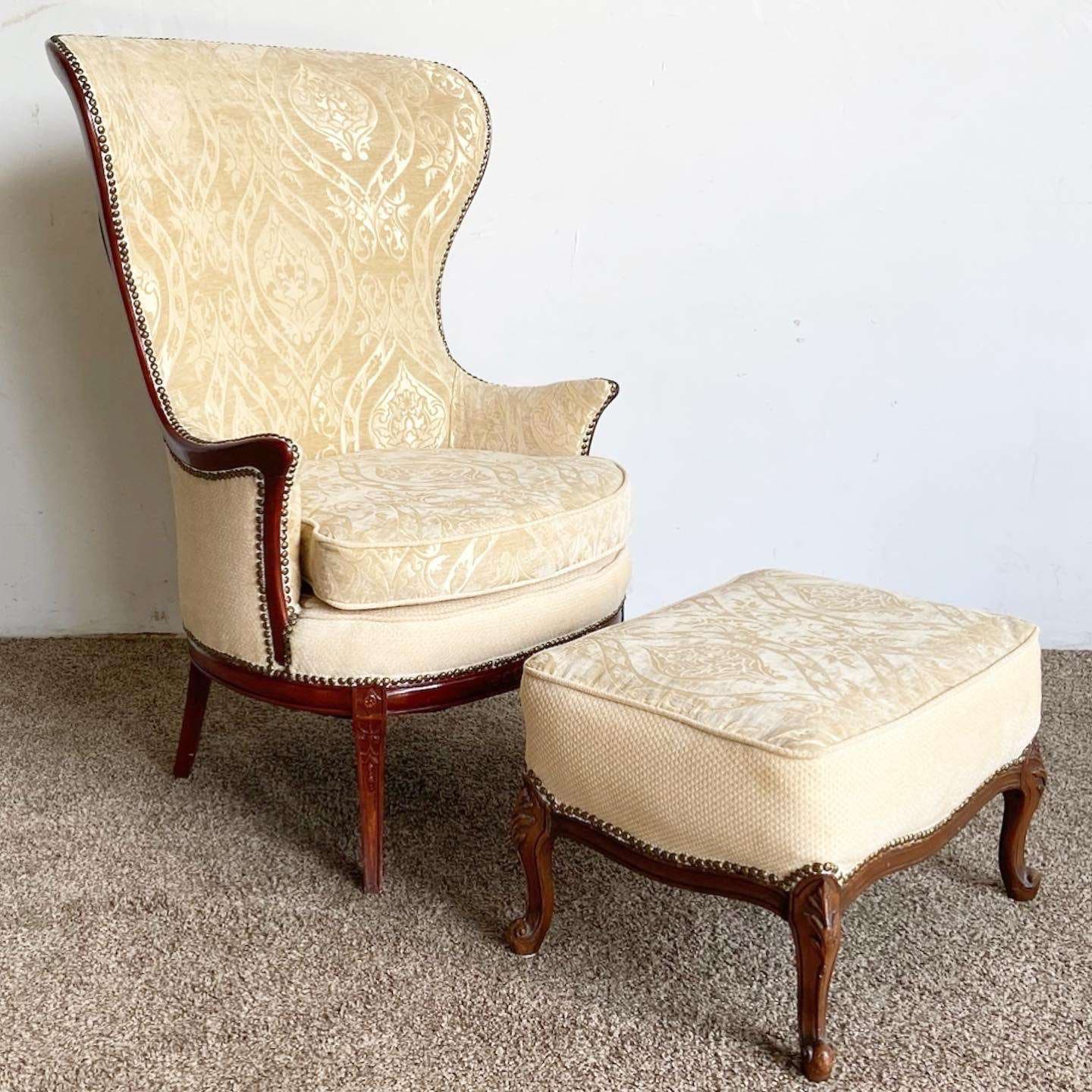 Victorian wingback chairs hot sale