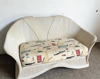 Boho Chic Ribbon Pencil Reed Love Seat