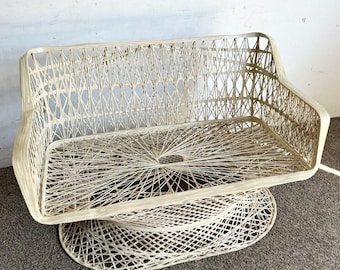 Mid Century Modern Spun Fiberglass Woodard Bench