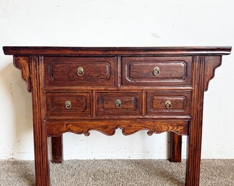 Chinoiserie Hand Carved Side Board/Console
