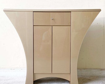 Vintage Postmodern Sculpted Gold Sideboard