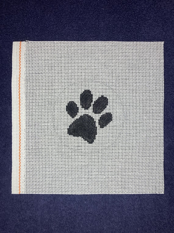 Hand Painted Needlepoint Canvas: Paint or Print from Your Computer