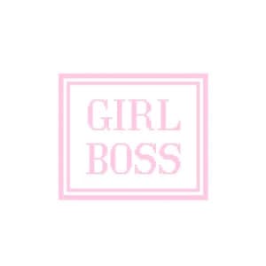 6” X 7” Color Customizable Handpainted Needlepoint Canvas, Girl Boss Pillow or Sign
