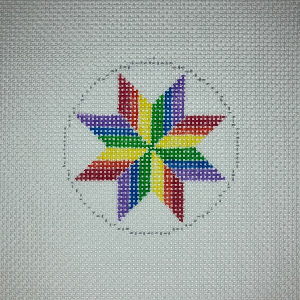 Rainbow Needlepoint Etsy