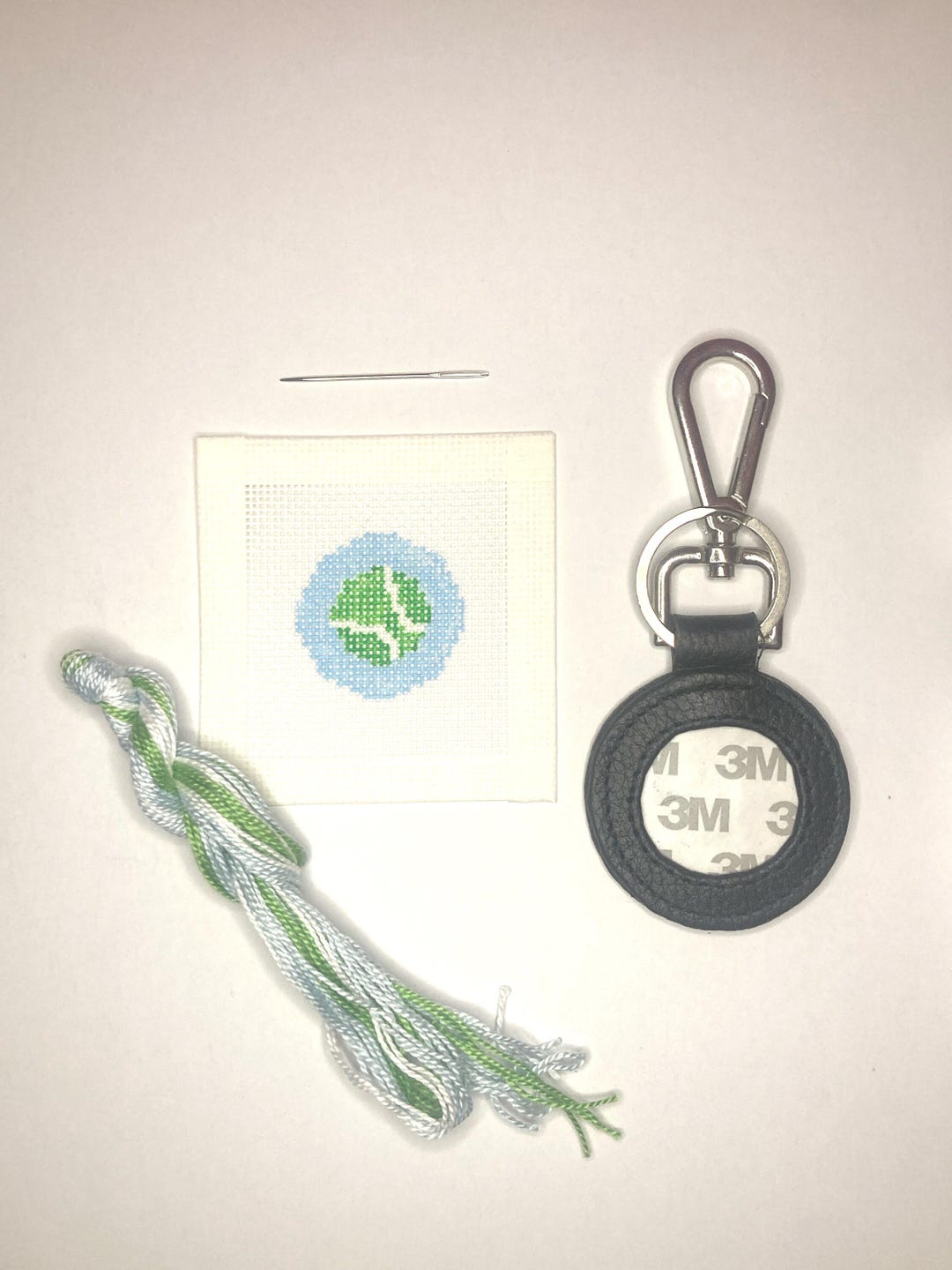NEEDLEPOINT KEY FOB, YANKEES main image 1