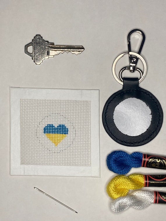 Needlepoint keychain best sale canvas