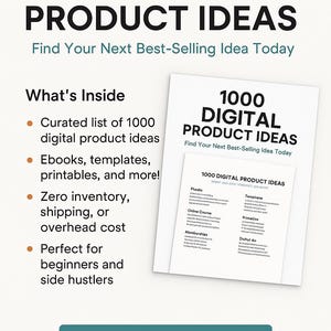 1000 digital product ideas